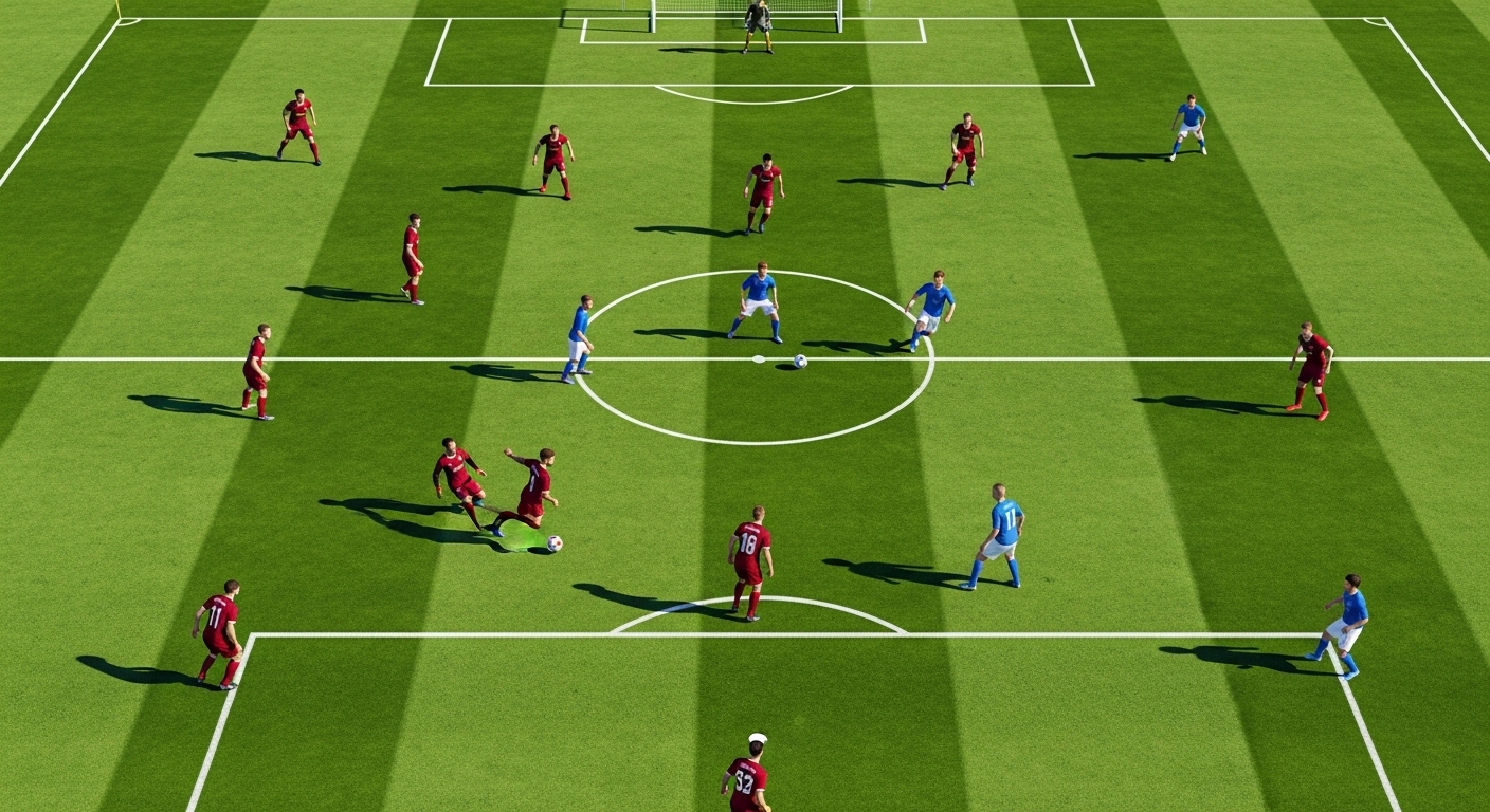 3-5-2 Formation im Fußball