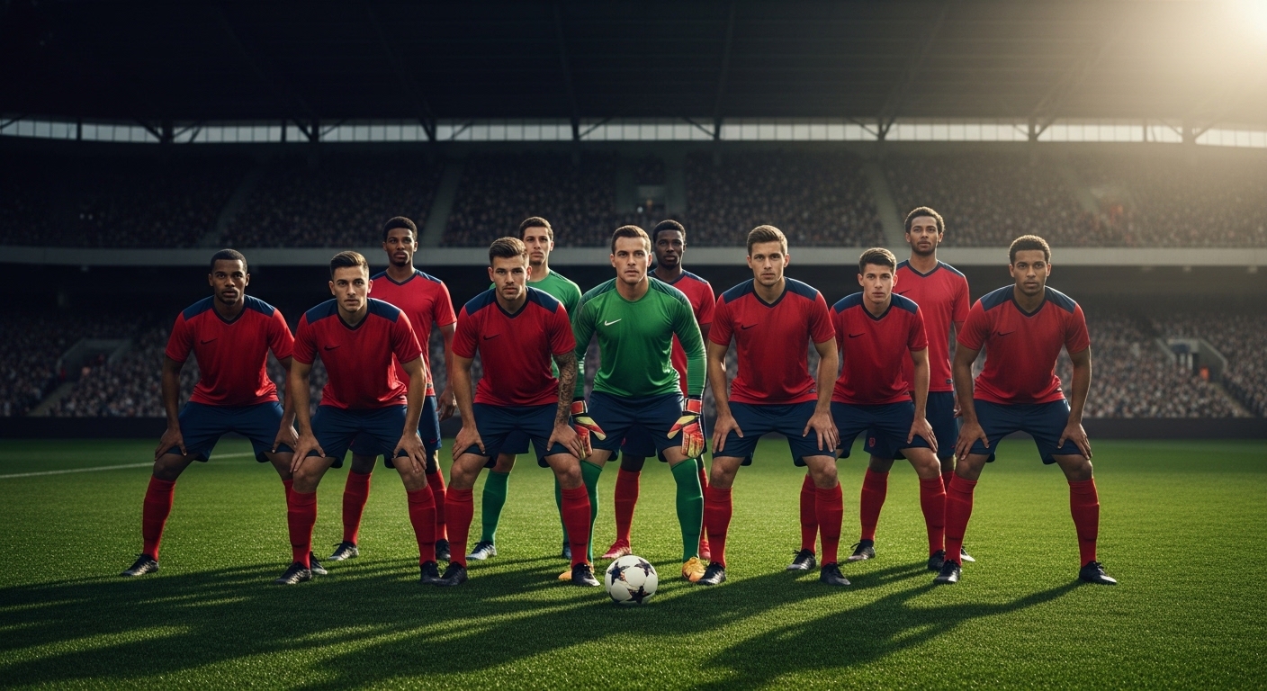 4-4-2 Formation im Fußball