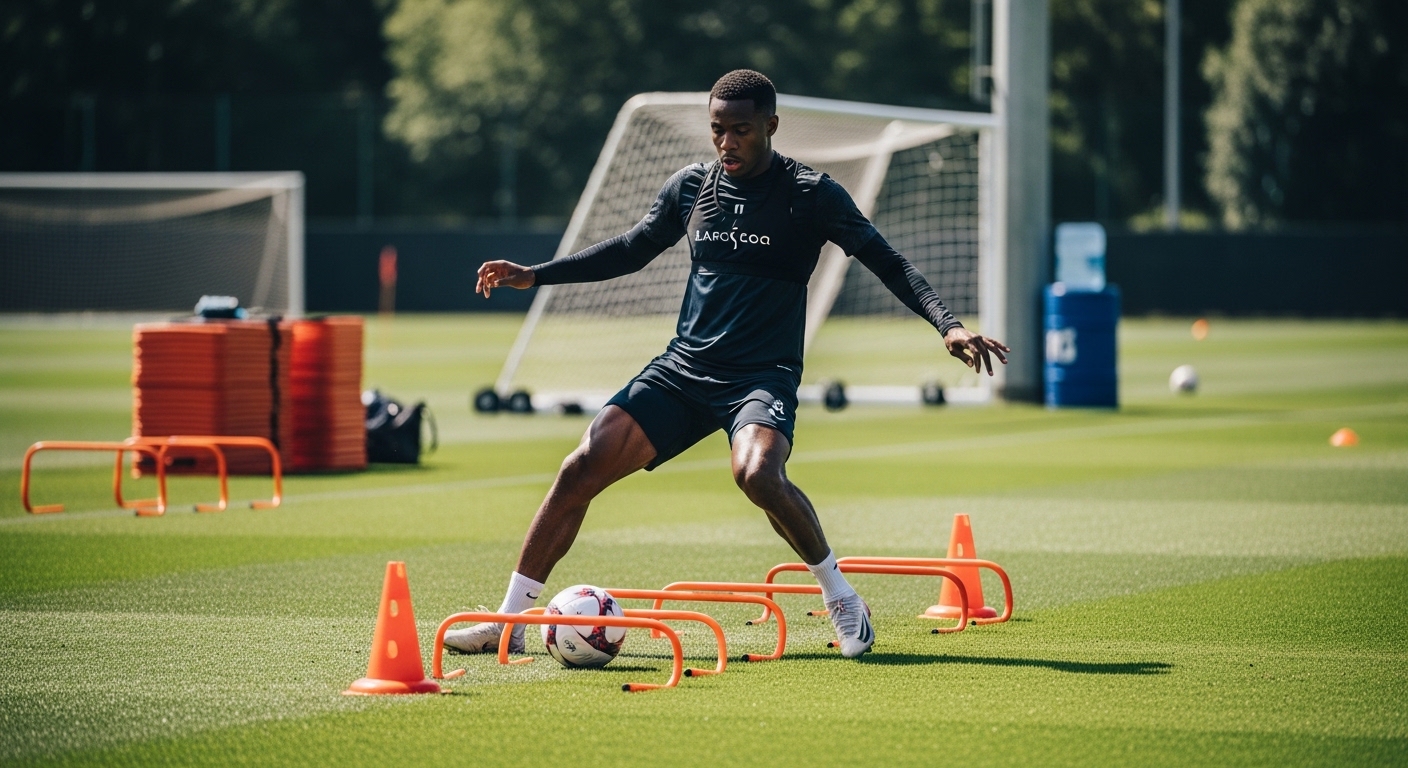 Techniktraining im Fußball