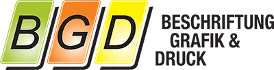 Logo der Beschriftung und Druck Firma BGD
